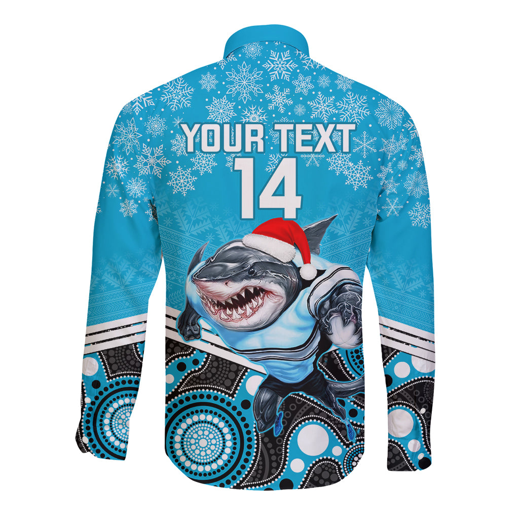 custom-sharks-rugby-christmas-long-sleeve-button-shirt-merry-xmas-2023-mix-aboriginal-art