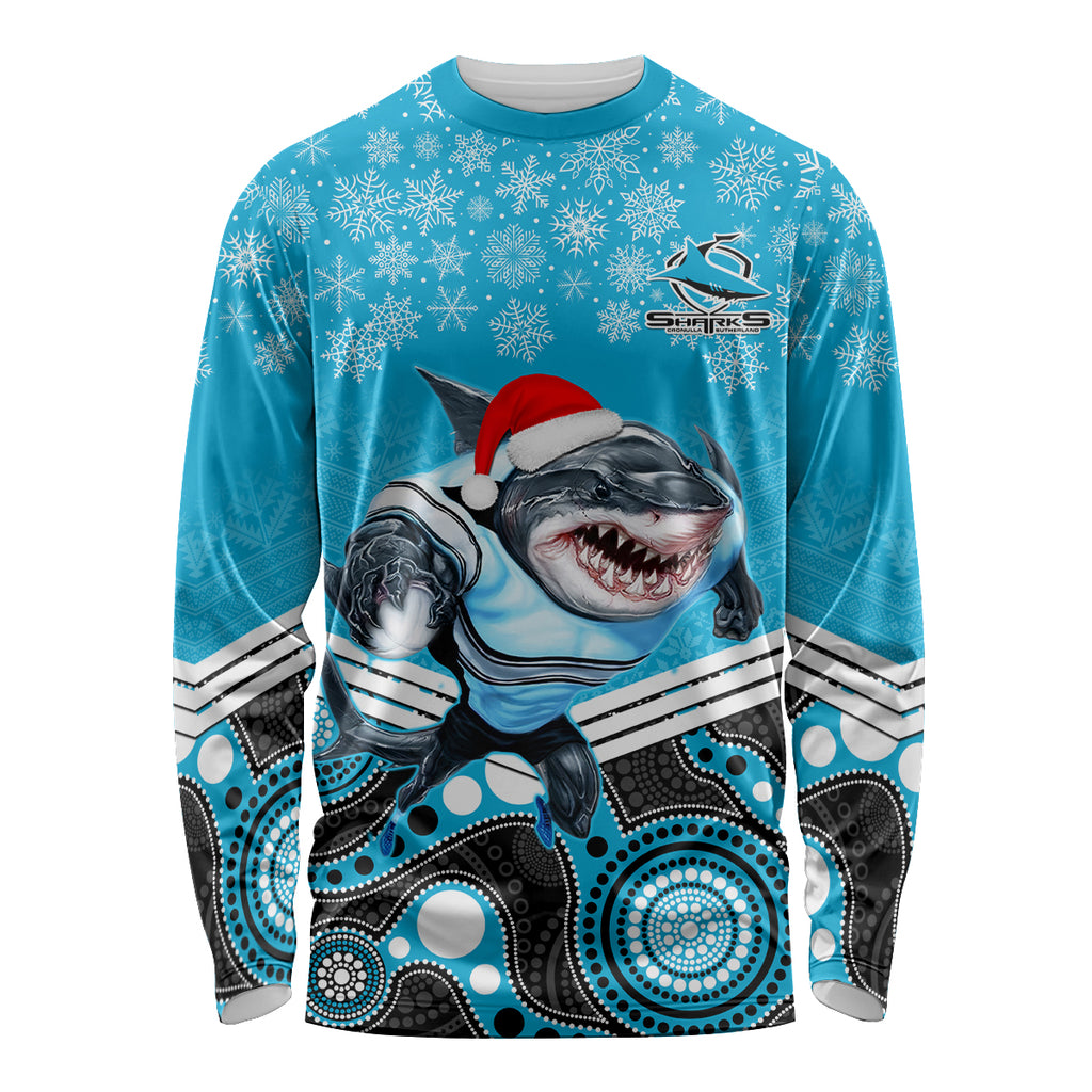 custom-sharks-rugby-christmas-long-sleeve-shirt-merry-xmas-2023-mix-aboriginal-art