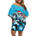 custom-sharks-rugby-christmas-off-shoulder-short-dress-merry-xmas-2023-mix-aboriginal-art
