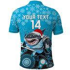 custom-sharks-rugby-christmas-polo-shirt-merry-xmas-2023-mix-aboriginal-art
