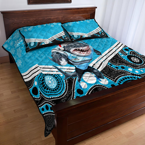 custom-sharks-rugby-christmas-quilt-bed-set-merry-xmas-2023-mix-aboriginal-art