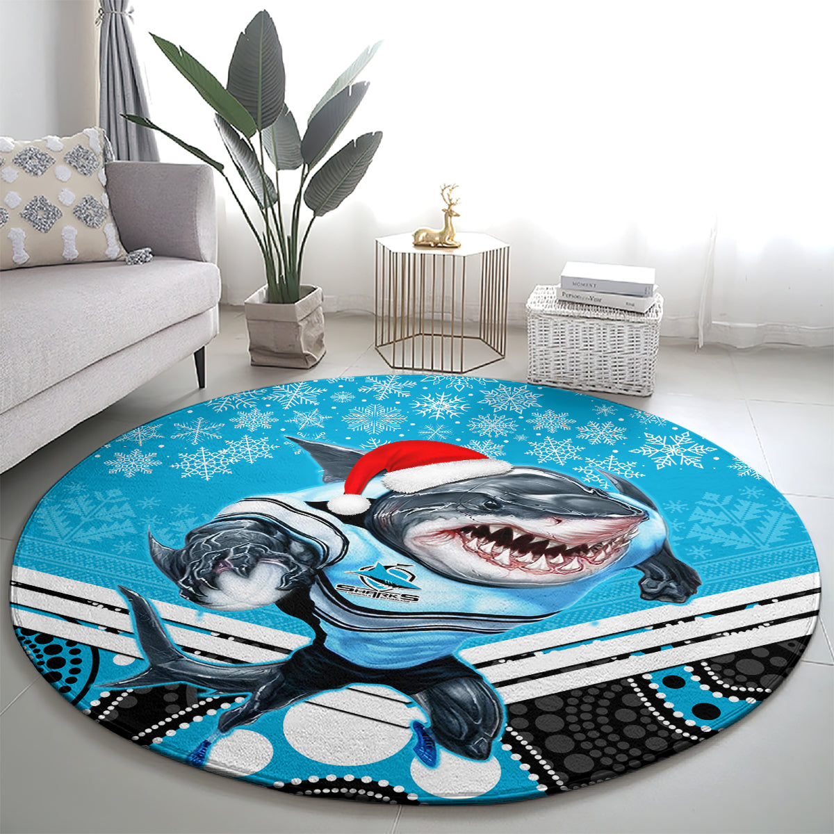 custom-sharks-rugby-christmas-round-carpet-merry-xmas-2023-mix-aboriginal-art