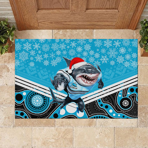 custom-sharks-rugby-christmas-rubber-doormat-merry-xmas-2023-mix-aboriginal-art