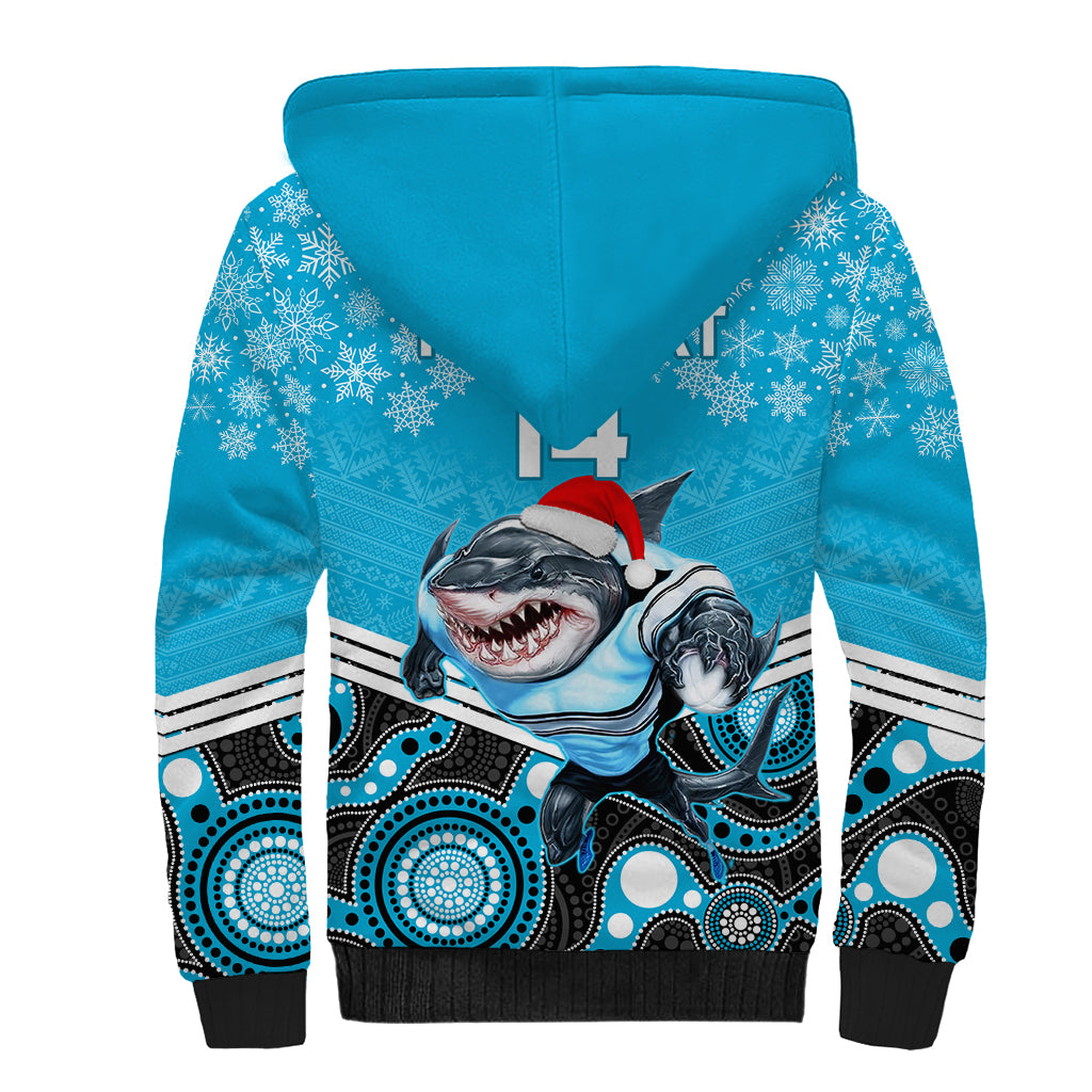 custom-sharks-rugby-christmas-sherpa-hoodie-merry-xmas-2023-mix-aboriginal-art