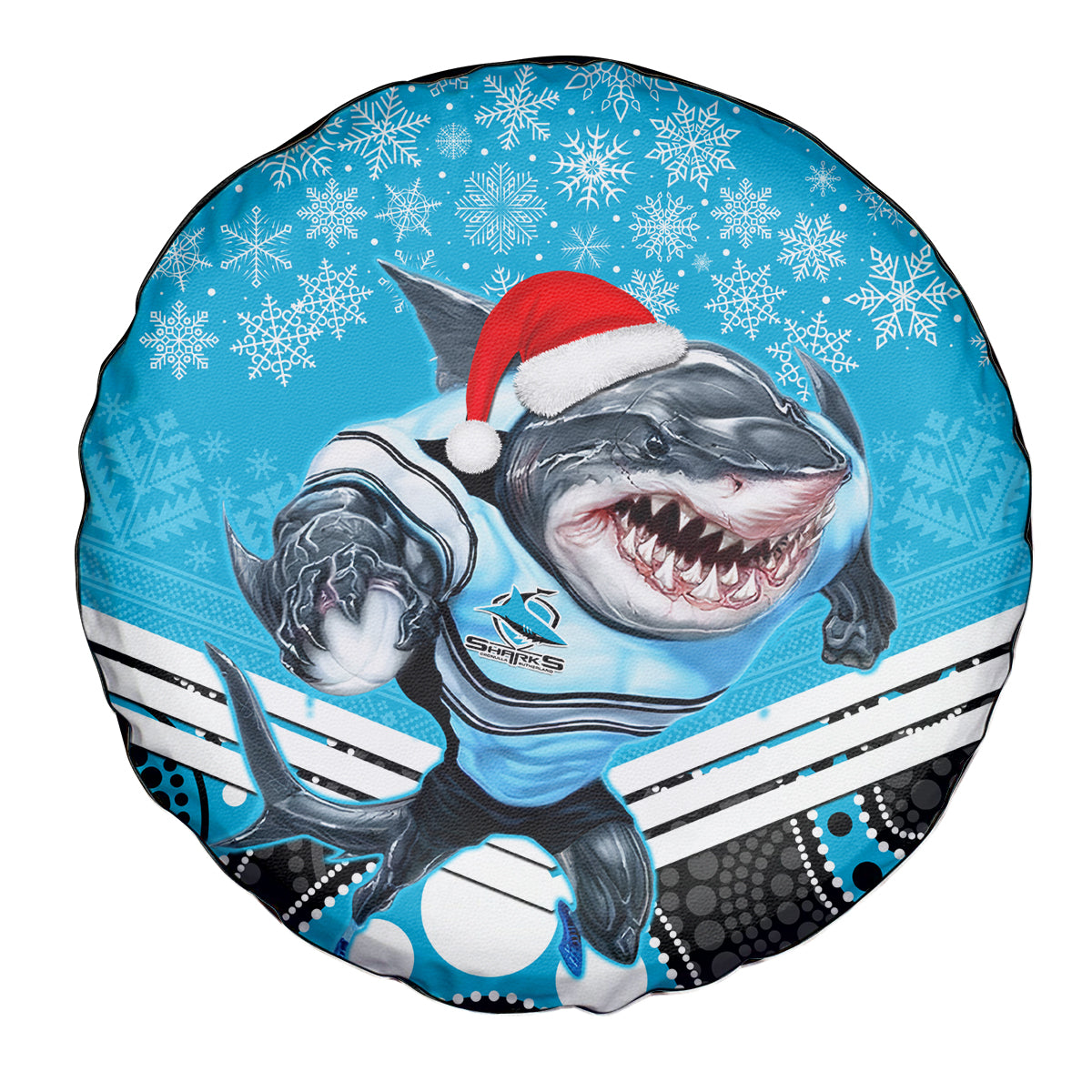 custom-sharks-rugby-christmas-spare-tire-cover-merry-xmas-2023-mix-aboriginal-art