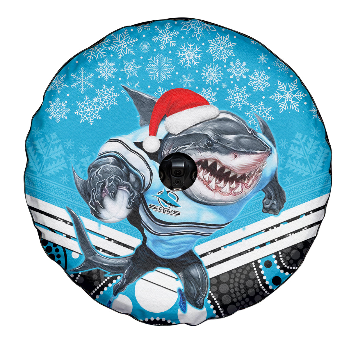custom-sharks-rugby-christmas-spare-tire-cover-merry-xmas-2023-mix-aboriginal-art