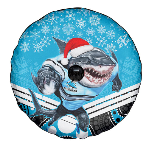 custom-sharks-rugby-christmas-spare-tire-cover-merry-xmas-2023-mix-aboriginal-art