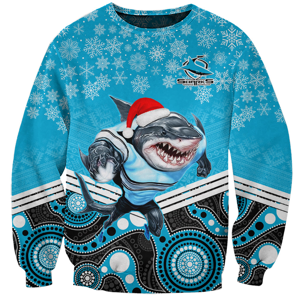 custom-sharks-rugby-christmas-sweatshirt-merry-xmas-2023-mix-aboriginal-art