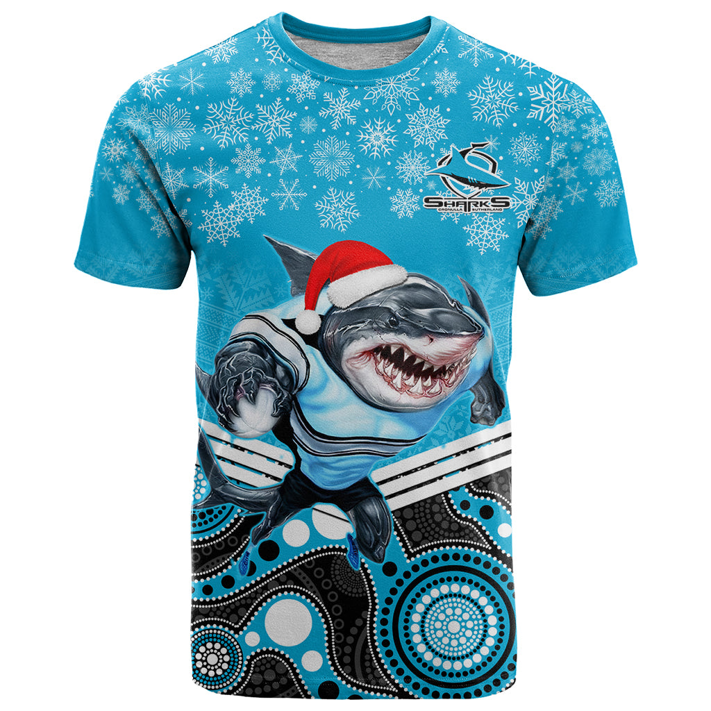 custom-sharks-rugby-christmas-t-shirt-merry-xmas-2023-mix-aboriginal-art