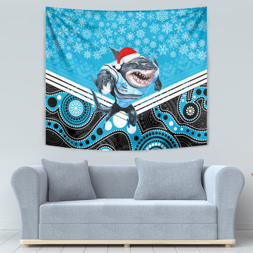 custom-sharks-rugby-christmas-tapestry-merry-xmas-2023-mix-aboriginal-art