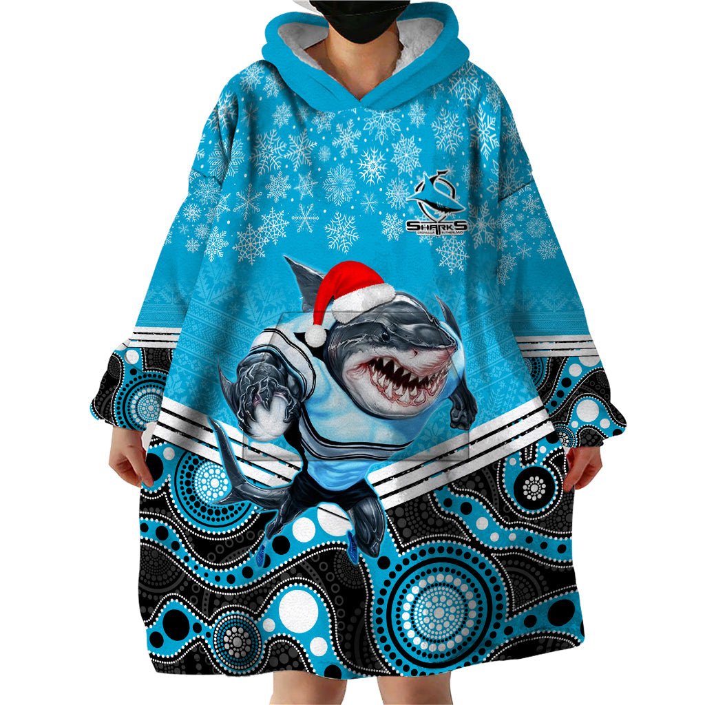 custom-sharks-rugby-christmas-wearable-blanket-hoodie-merry-xmas-2023-mix-aboriginal-art
