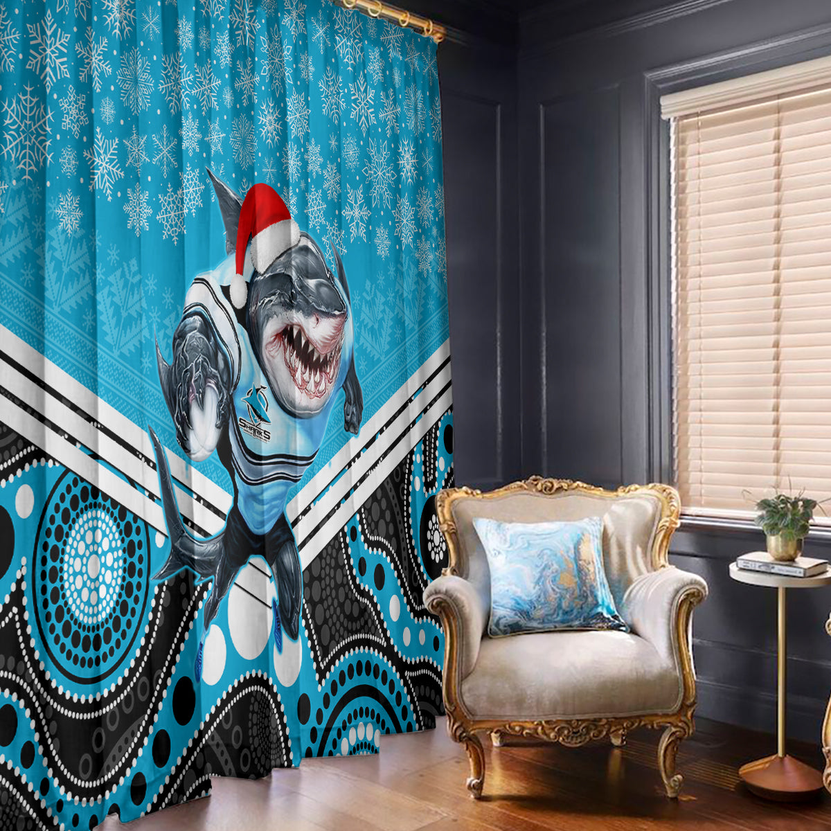 custom-sharks-rugby-christmas-window-curtain-merry-xmas-2023-mix-aboriginal-art