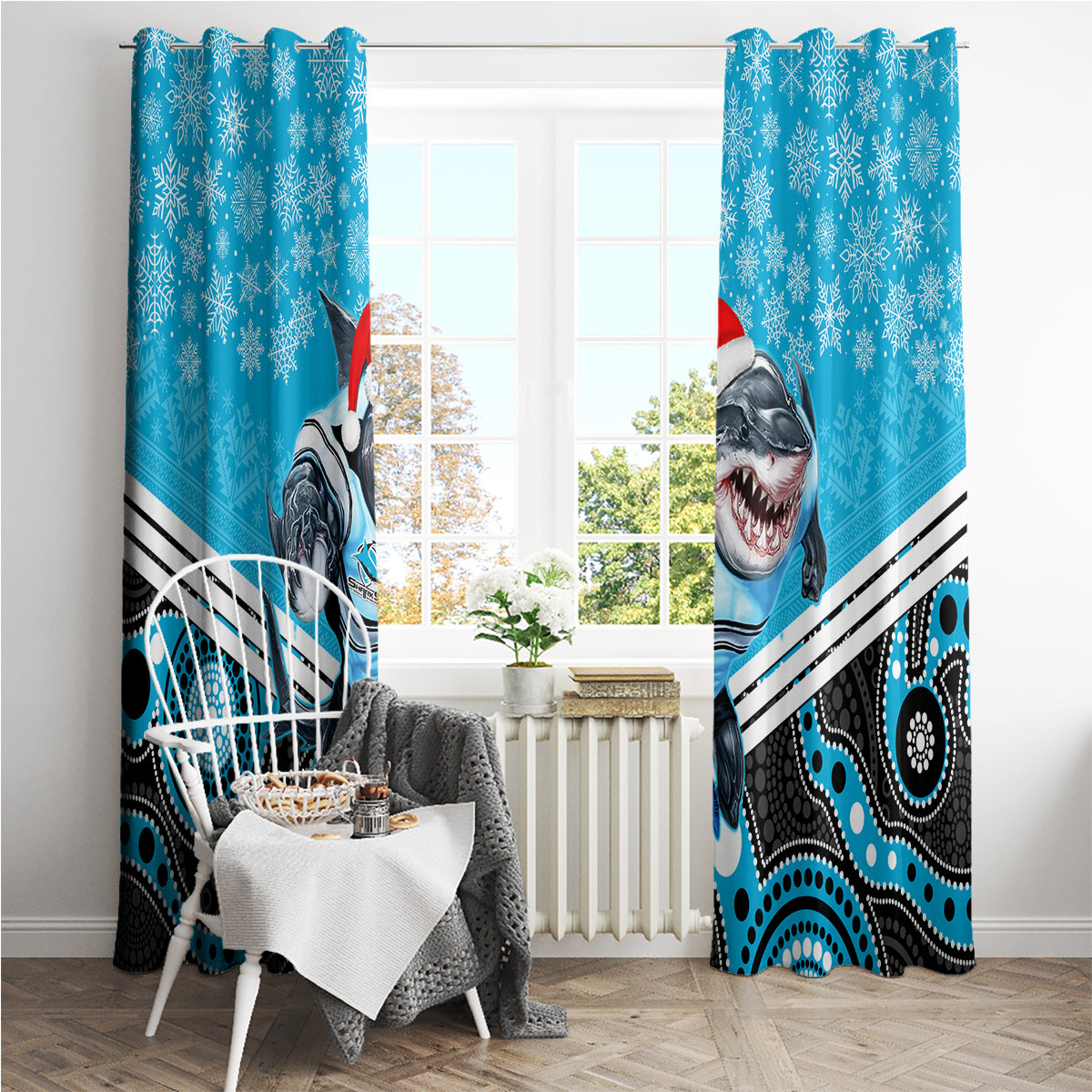 custom-sharks-rugby-christmas-window-curtain-merry-xmas-2023-mix-aboriginal-art