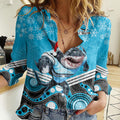 custom-sharks-rugby-christmas-women-casual-shirt-merry-xmas-2023-mix-aboriginal-art