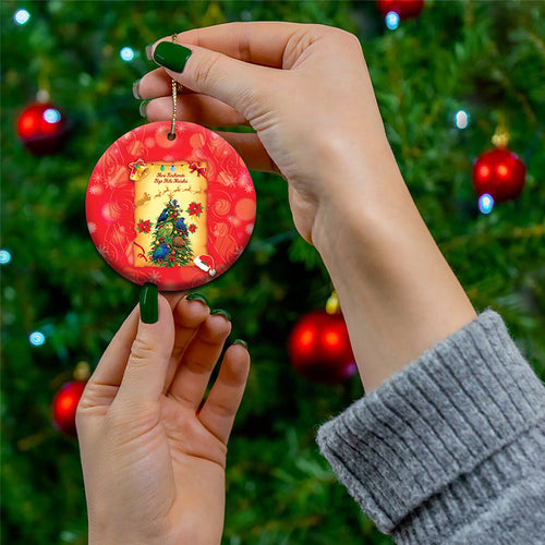 Personalised New Zealand Christmas Ceramic Ornament Meri Kirihimete NZ Xmas Tree Animals