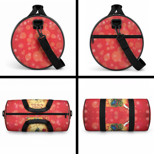 New Zealand Christmas Duffle Bag Meri Kirihimete NZ Xmas Tree Animals