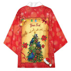 Personalised New Zealand Christmas Kimono Meri Kirihimete NZ Xmas Tree Animals
