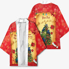 Personalised New Zealand Christmas Kimono Meri Kirihimete NZ Xmas Tree Animals