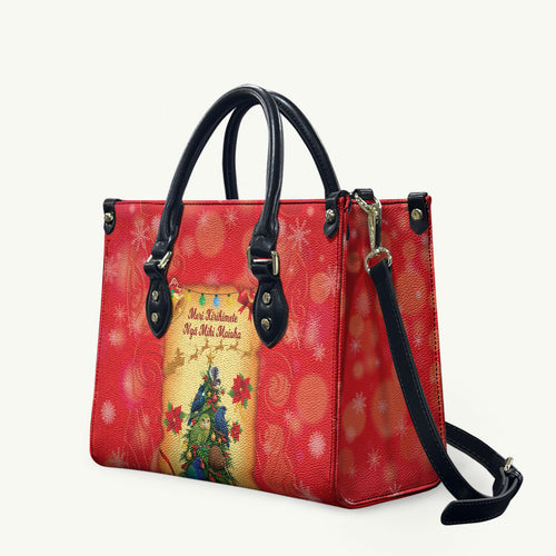 New Zealand Christmas Leather Bag Meri Kirihimete NZ Xmas Tree Animals