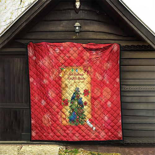 New Zealand Christmas Quilt Meri Kirihimete NZ Xmas Tree Animals