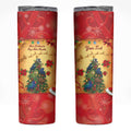 Personalised New Zealand Christmas Skinny Tumbler Meri Kirihimete NZ Xmas Tree Animals