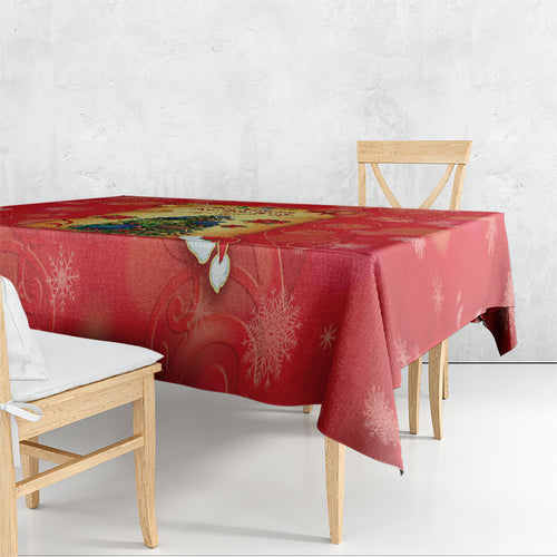 New Zealand Christmas Tablecloth Meri Kirihimete NZ Xmas Tree Animals