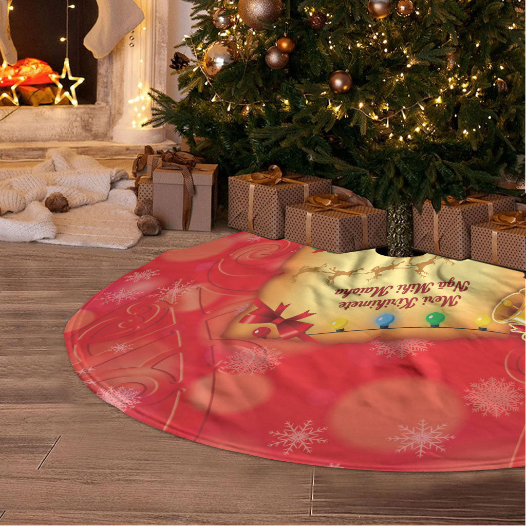 New Zealand Christmas Tree Skirt Meri Kirihimete NZ Xmas Tree Animals