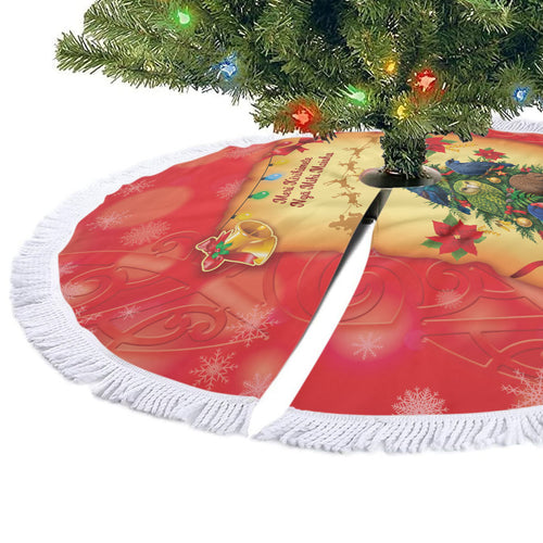 New Zealand Christmas Tree Skirt Meri Kirihimete NZ Xmas Tree Animals