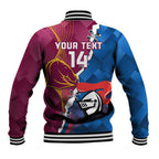 Custom Broncos And Knights Rugby Baseball Jacket Dynamic Version