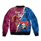 Custom Broncos And Knights Rugby Bomber Jacket Dynamic Version