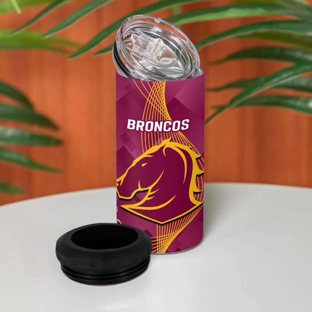 Broncos And Knights Rugby 4 in 1 Can Cooler Tumbler Dynamic Version
