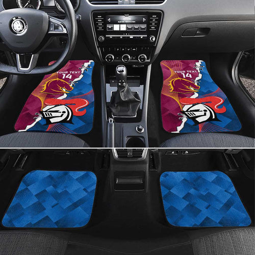 Custom Broncos And Knights Rugby Car Mats Dynamic Version