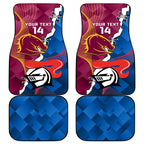 Custom Broncos And Knights Rugby Car Mats Dynamic Version