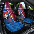 Custom Broncos And Knights Rugby Car Seat Cover Dynamic Version