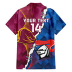 Custom Broncos And Knights Rugby Family Matching Tank Maxi Dress and Hawaiian Shirt Dynamic Version