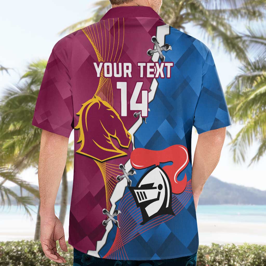 Custom Broncos And Knights Rugby Hawaiian Shirt Dynamic Version