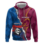 Custom Broncos And Knights Rugby Hoodie Dynamic Version