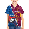Custom Broncos And Knights Rugby Kid Hawaiian Shirt Dynamic Version