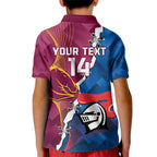 Custom Broncos And Knights Rugby Kid Polo Shirt Dynamic Version