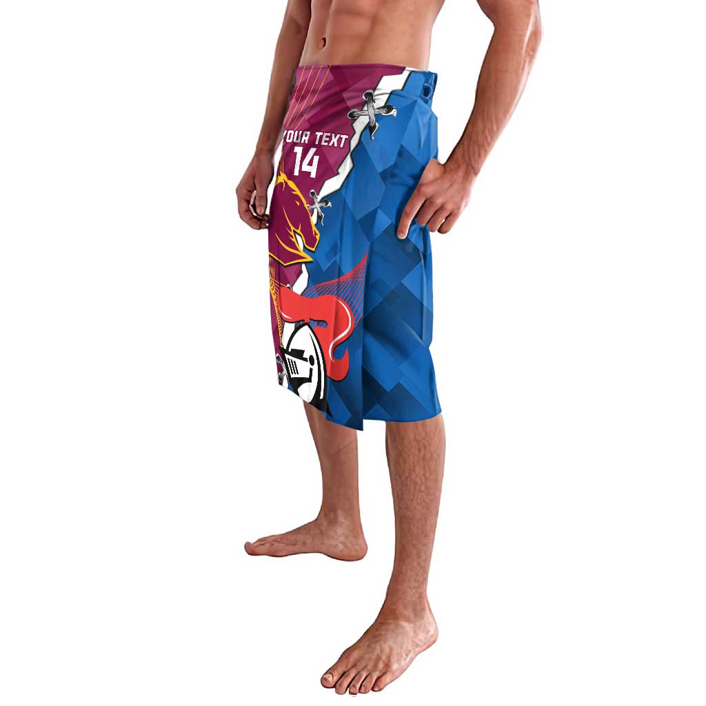 Custom Broncos And Knights Rugby Lavalava Dynamic Version