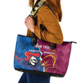 Custom Broncos And Knights Rugby Leather Tote Bag Dynamic Version