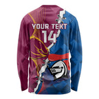 Custom Broncos And Knights Rugby Long Sleeve Shirt Dynamic Version