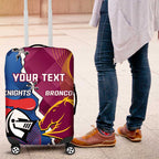 Custom Broncos And Knights Rugby Luggage Cover Dynamic Version