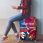 Custom Broncos And Knights Rugby Luggage Cover Dynamic Version