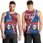 Custom Broncos And Knights Rugby Men Tank Top Dynamic Version