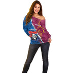 Custom Broncos And Knights Rugby Off Shoulder Sweater Dynamic Version