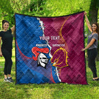 Custom Broncos And Knights Rugby Quilt Dynamic Version