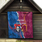 Custom Broncos And Knights Rugby Quilt Dynamic Version