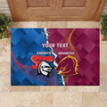 Custom Broncos And Knights Rugby Rubber Doormat Dynamic Version