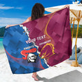 Custom Broncos And Knights Rugby Sarong Dynamic Version